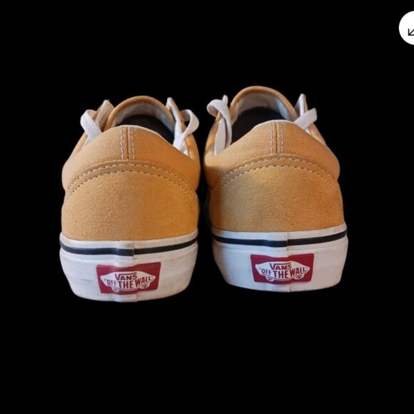 Vans Old Skool Skateboarding Low Sneakers Yellow / US Size Mens 5.5 Womens 7 - Picture 7 of 10